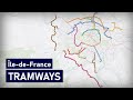 Evolution of the Tramways in Île-de-France (Paris) 1992-2035 (animation)