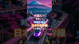 外国人が驚愕した時間を操る日本の新幹線の秘密とは？ #海外の反応 #shorts #日本