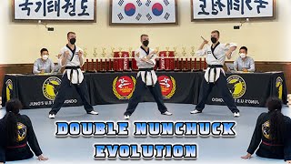 Double Nunchuck Martial Arts Evolution #Shorts #martialarts #nunchaku