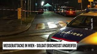 Messer-Attacke in Wien: Soldat erschießt Angreifer
