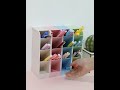 2 PCS Four-grid Multi-function Simple Desktop Storage Box