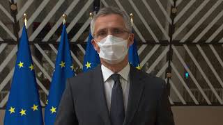 Stoltenberg NATO Secretary debates military mobility, Russia, Afghanistan with EU Defence Ministers