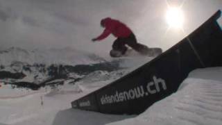 One Shot - Freeride Camp Lenzerheide 2010 Snowpark crash.wmv