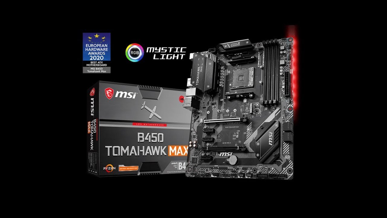 UNBOXING MSI B450 TOMAHAWK MAX II // WITH RGB TEST // - YouTube