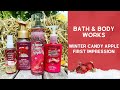 Bath & Body Works Winter Candy Apple - First Impression!