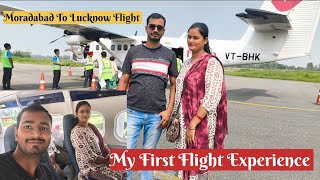 My First Flight Experience ✈️ Moradabad To Lucknow || FlyBig Airlines || @jaydeep.raghav #travel