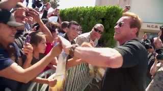 Arnold Schwarzenegger Meets Fans At Terminator Genisys Camp Pendleton Screening