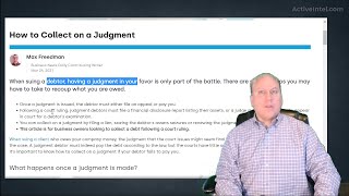 Can You Collect A Lawsuit Judgment By Searching Assets?