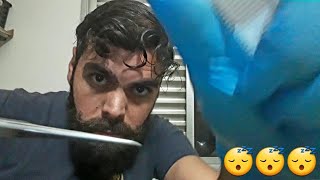 [ASMR]- CORTANDO SEU CABELO😴😴😴(((rústico e caseiro)))