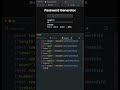 Password Generator #JS