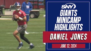 Malik Nabers and Daniel Jones Minicamp Highlights (6/12/24) | NY Giants | SNY
