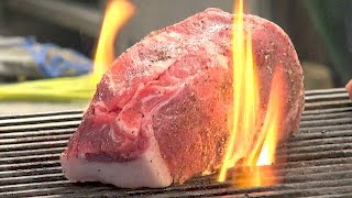 【深夜悶絶注意】最大の極厚ステーキ。最強の肉塊。いきなりステーキで至福の時間