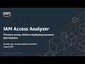 Use IAM Access Analyzer to preview access before deploying permissions changes | Amazon Web Services