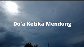 Doa Ketika Sedang Mendung