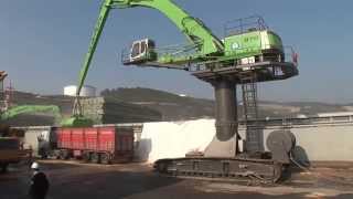 SENNEBOGEN - Port Handling: 870 Crawler Material Handler Electro loading trucks in Turkey