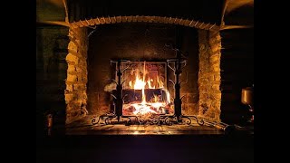 1hr of relaxing fireplace wood cracking and burning