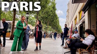 🇫🇷[PARIS 4K] WALK IN PARIS "WATCHING PEOPLE IN ￼CHAMPS-ÉLYSÉES" (EDITED VERSION) 21/MAY/2022
