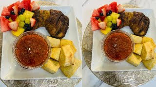 HOW TO MAKE SOFT FRIED YAM AND PEPPER SAUCE.