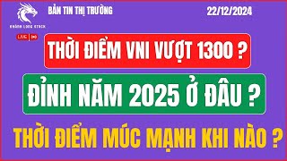 Thời điểm VNi vượt 1300? Đỉnh năm 2025 ở đâu? |Chứng Khoán Hôm Nay | Nhận Định Thị Trường Ngày Mai