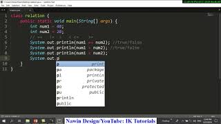 Java programming in pashto language Relational operators #5