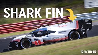 Why do some racing cars have shark fins?