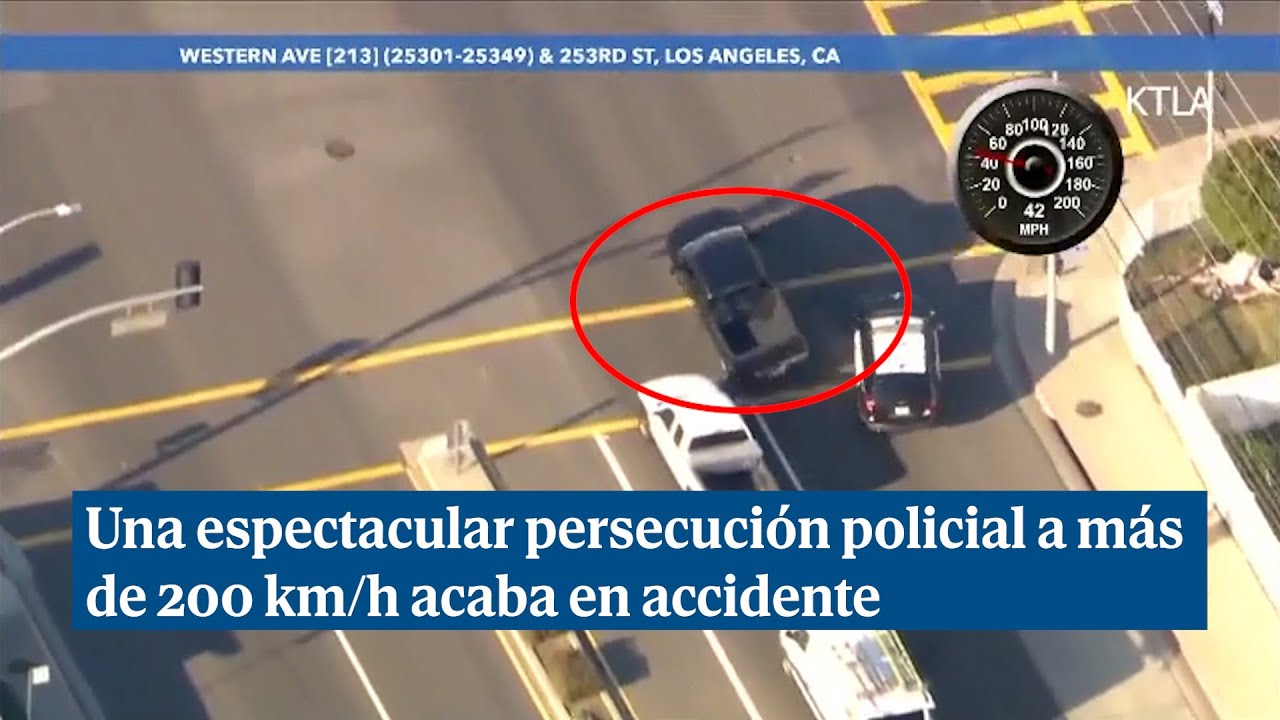 Una Espectacular Persecución Policial En Estados Unidos A Más De 200 Km ...