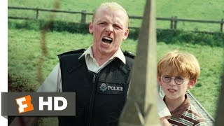 Hot Fuzz (10/10) Movie CLIP - Get Out of My Village! (2007) HD