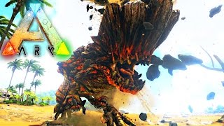 ARK Survival Evolved - MONSTER HUNTER UPDATE, NEW BARROTH HAS THE COOLEST ATTACKS ( Gameplay )