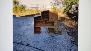 Elephant book shelf I made for my nephew out of scrap plywood