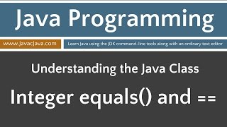 Learn Java Programming - Integer Class equals(...) == Tutorial