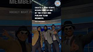 HockeyNightPunjabi Crew's HILARIOUS New Year's Resolutions! 😂 #nhl #sportsnet #hockey #shorts