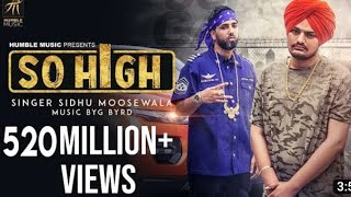 So High | Official Music Video | Sidhu Moose Wala Song |
