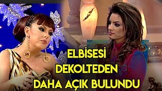 Dekolte Giymem Diyen Yarışmacı Öyle Bir Elbise Giydki Yerden Yere Vuruldu