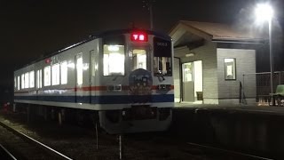 【ＨＭ付き】関東鉄道常総線　下館行5000形　騰波ノ江駅　入線 2013/12