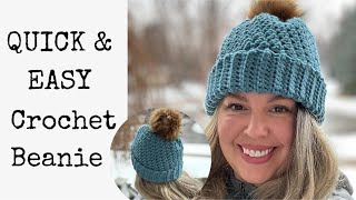 Easy Crochet Hat Tutorial With Chunky Yarn - Perfect For Both Men And Women!