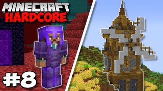 Building A WINDMILL & Full Netherite Armor! - Minecraft 1.18 Hardcore (#8)