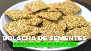 Adeus bolacha de Água e Sal! Descubra este Biscoito crocante e saudável