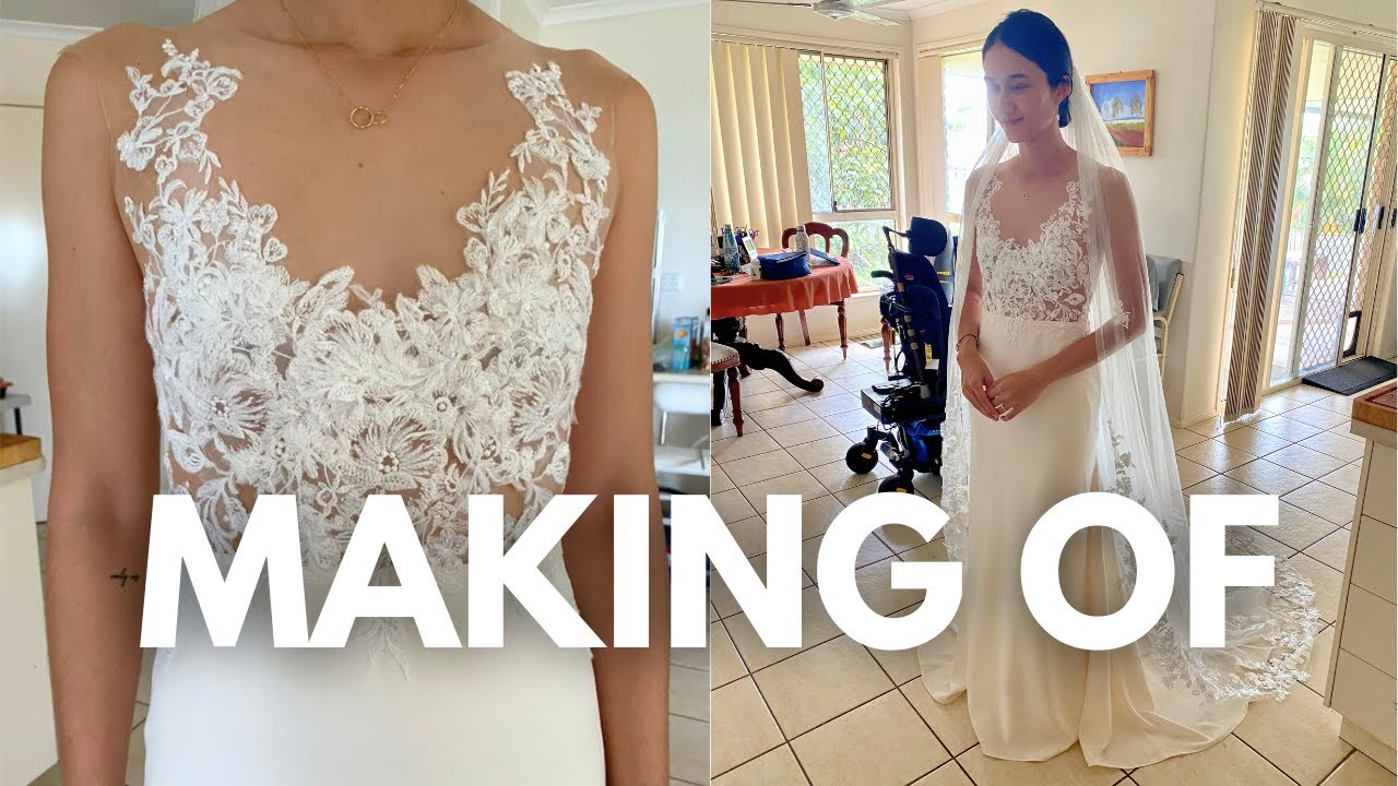 Making My First Wedding Dress | Sewing Walkthrough - YouTube