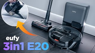 This has never happened before! eufy 3-in-1 E20 robot vacuum cleaner as a transformer