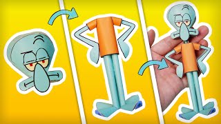 Creating a Realistic Paper Squidward: A Step-by-Step Guide | SpongeBob SquarePants