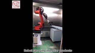 Robot Auto Spray Paint Machine  Robot Arm Spray Paint Line