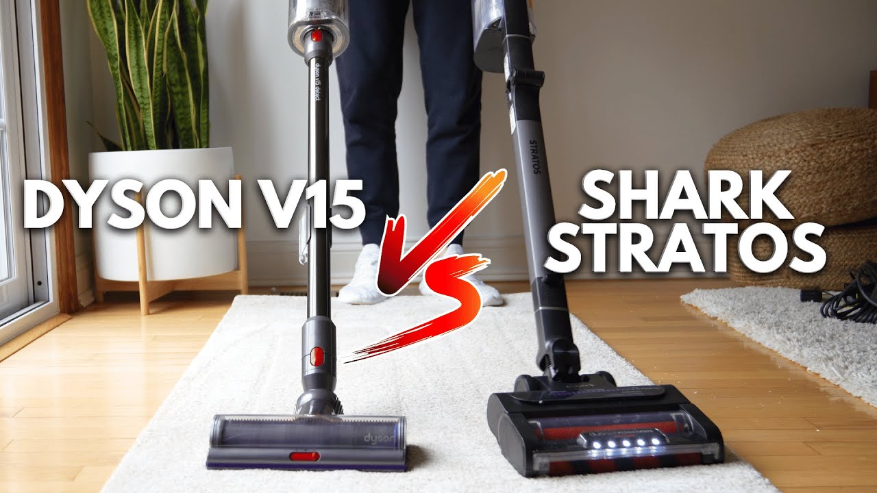 DYSON V15 Vs SHARK STRATOS VAC - Can Shark Compete? - YouTube