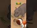 Those aren't rocks, they're Hippos! 🦛 | Leo the Wildlife Ranger | #shorts