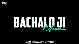 Bachalo Song Status | Akhil | New Punjabi Song Status | Bachalo New Black Screen Status | Bachalo