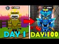 I Spent 100 Days With Gcubes Abuse in Bedwars