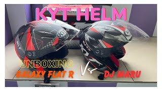 Pulang Kampung Jadi Aman Berkat Helm KYT Galaxy Flat R Matrix Black Matt/Red Size L VS KYT DJ Maru