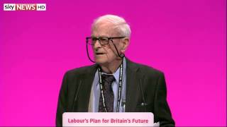 91-year-old war veteran Harry Smith at the Labour Party Conference