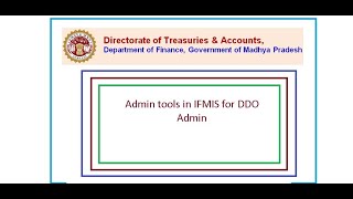 Admin tools usage by DDO