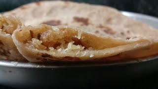 Sweet chapati ll Stuffed sweet chapati ll Thuru chapati