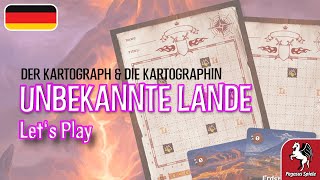 DER KARTOGRAPH: UNBEKANNTE LANDE |DE| Let's Play | Nebblis | Pegasus Spiele